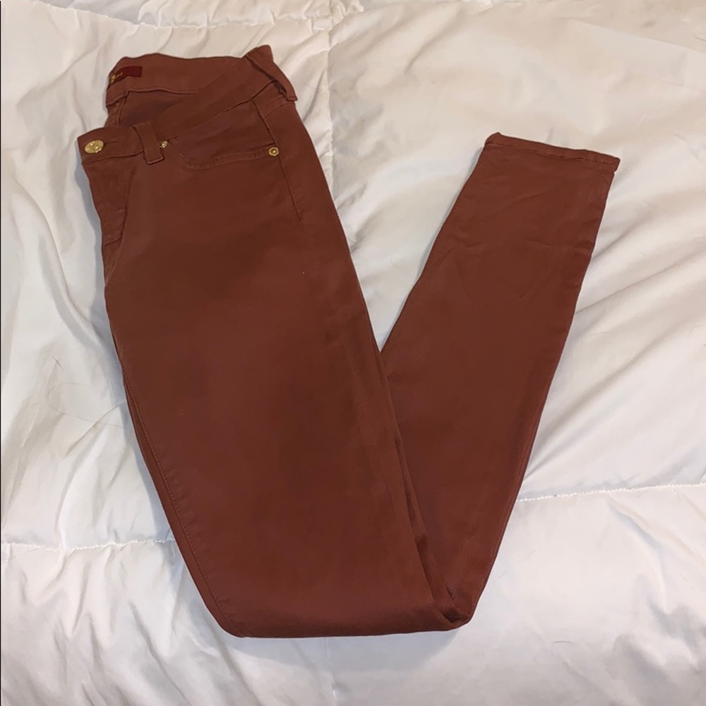 7 For All Mankind Wax Coated Jeans